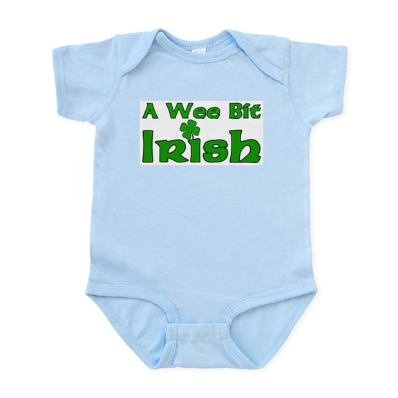 CafePress - Wee Bit Irish Infant Bodysuit - Baby Light Bodysuit, Size Newborn - 24 Months