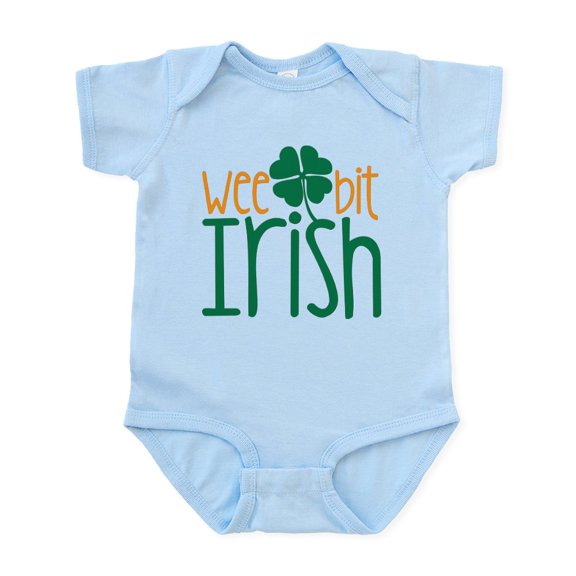 CafePress - Wee Bit Irish Infant Bodysuit - Baby Light Bodysuit, Size Newborn - 24 Months