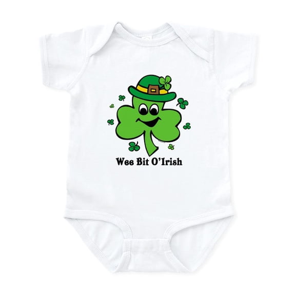 CafePress - Wee Bit O' Irish Infant Bodysuit - Baby Light Bodysuit, Size Newborn - 24 Months