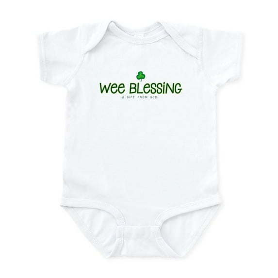 CafePress - Wee Blessing Gift Infant Bodysuit - Baby Light Bodysuit, Size Newborn - 24 Months