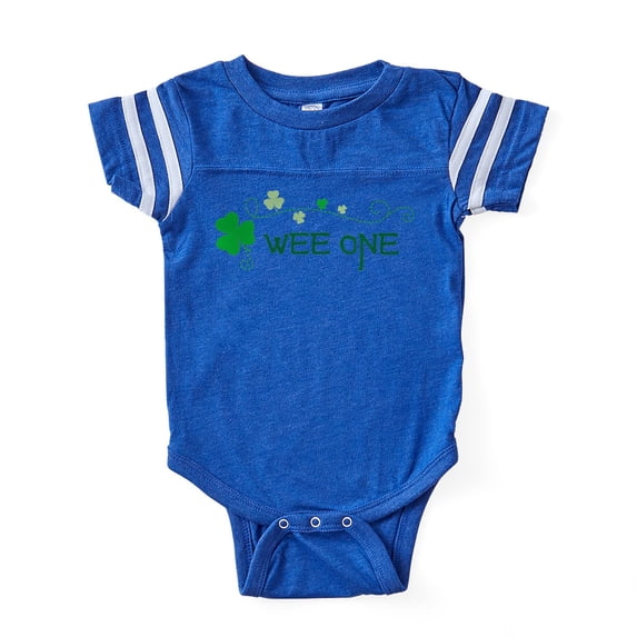 CafePress - Weeone Shamrock - Cute Infant Baby Football Bodysuit