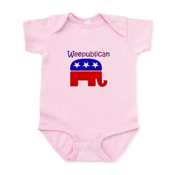 CafePress - Weepublican Infant Bodysuit - Baby Light Bodysuit, Size Newborn - 24 Months