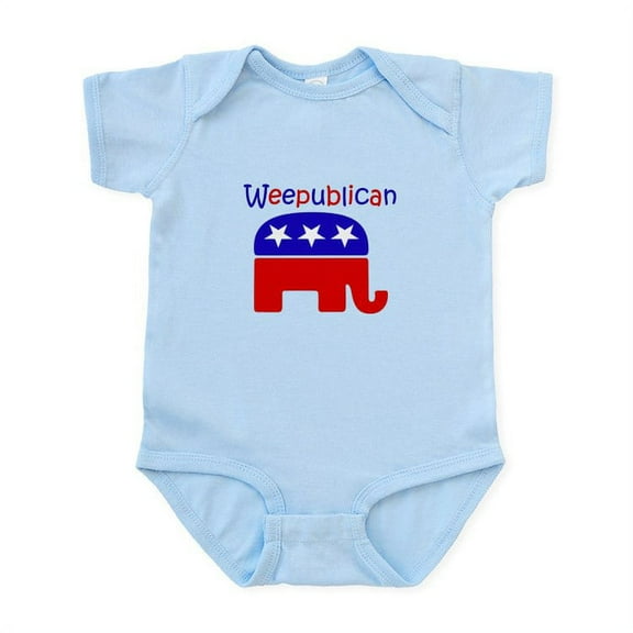 CafePress - Weepublican Infant Bodysuit - Baby Light Bodysuit, Size Newborn - 24 Months