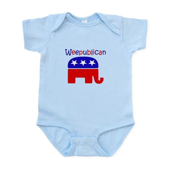 CafePress - Weepublican Infant Bodysuit - Baby Light Bodysuit, Size Newborn - 24 Months