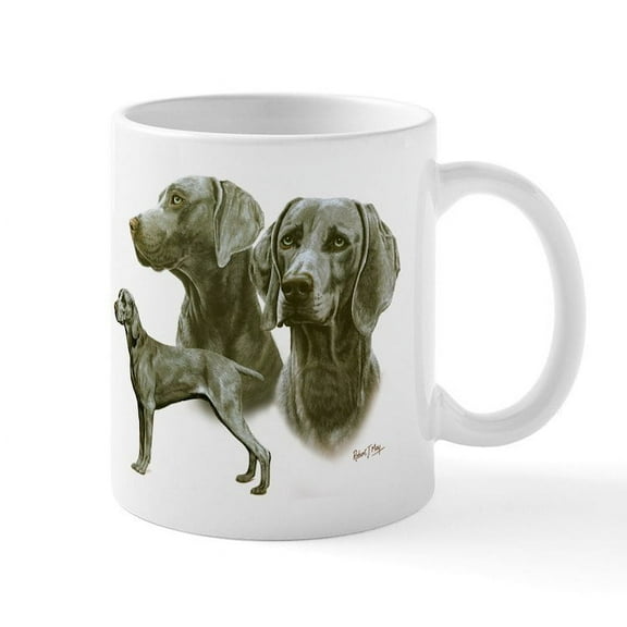 CafePress - Weimaraner Mug - 11 oz Ceramic Mug - Novelty Coffee Tea Cup