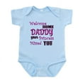 thumbnail image 1 of CafePress - Welcome Home Daddy Infant Bodysuit - Baby Light Bodysuit, Size Newborn - 24 Months, 1 of 4