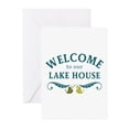 thumbnail image 1 of CafePress - Welcome Lake House Greeting Cards - Greeting Cards (Pk of 10) Glossy, 1 of 3
