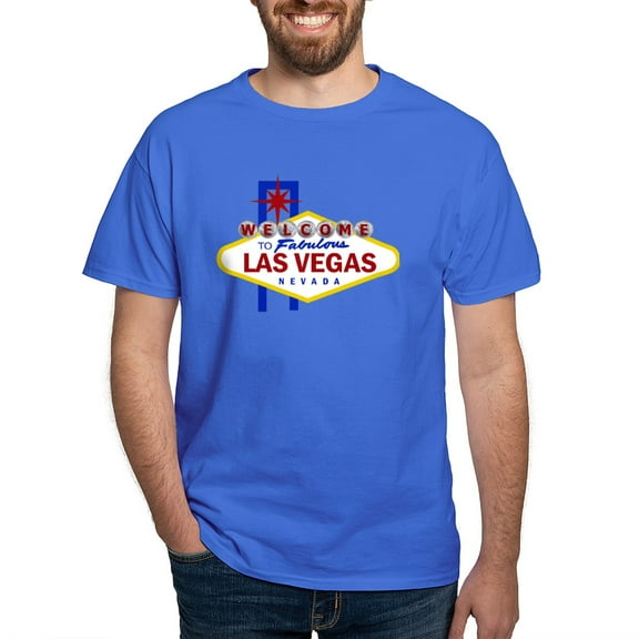 CafePress - Welcome To Fabulous Las Vegas Sign Dark T Shirt - Men's Classic Graphic Cotton T-Shirt