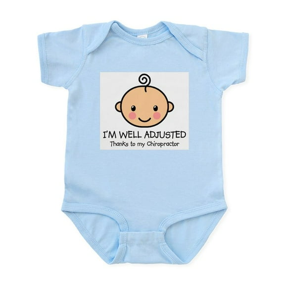 CafePress - Well Adjusted Baby (Fair) Infant Bodysuit - Baby Light Bodysuit, Size Newborn - 24 Months