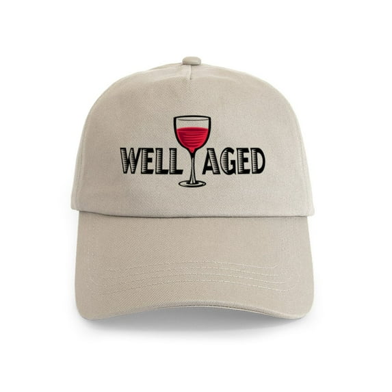 CafePress - Well Aged Cap - Adjustable 100% Brushed Unisex Casual Cotton Baseball Cap, Beige, 1