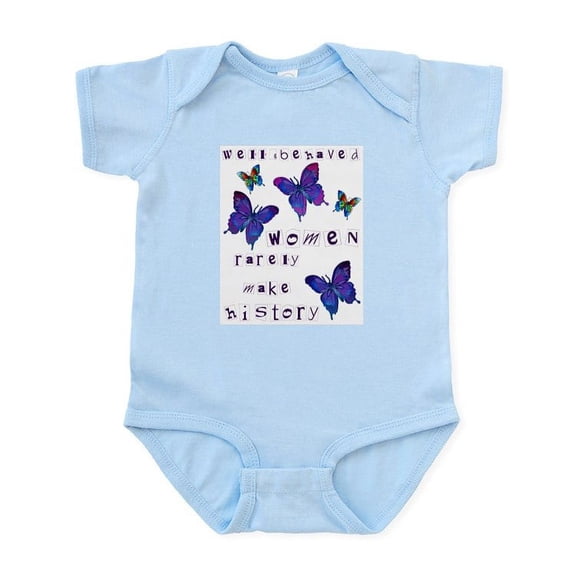 CafePress - Well Behaved Women Rarely Make History Infant Body - Baby Light Bodysuit, Size Newborn - 24 Months