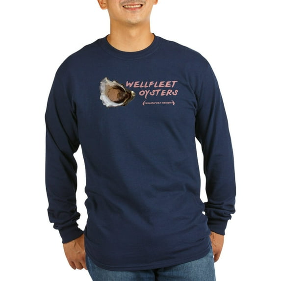 CafePress - Wellfleet Oysters Long Sleeve Dark T Shirt - Long Sleeve Dark T-Shirt
