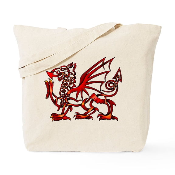 CafePress - Welsh Dragon Tote Bag - Unisex Canvas Tote Bag, Beige, 1-Piece