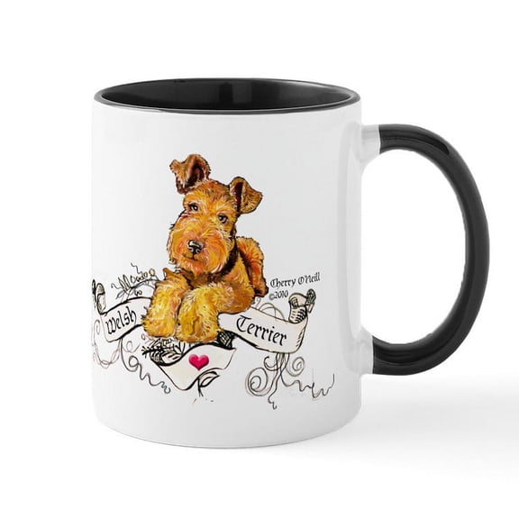 CafePress - Welsh Terrier World - 11 oz Ceramic Mug - Novelty Coffee Tea Cup
