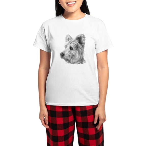 CafePress - West Highland Terrier Women's Light Pajamas - Women's Short Sleeve Print T-Shirt and Pants Light Cotton Pajama Set