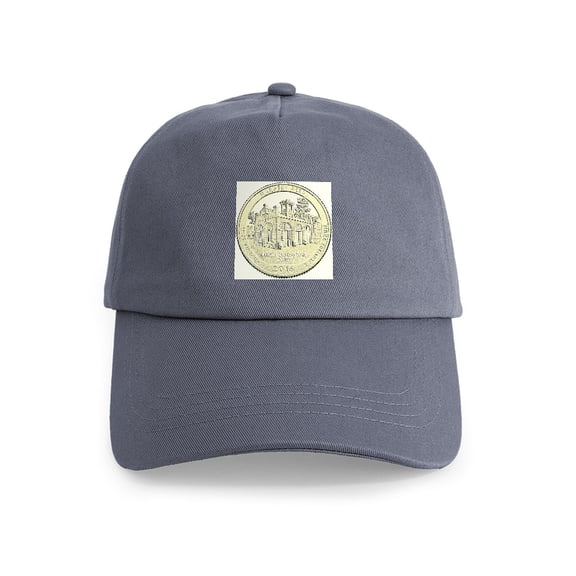 CafePress - West Virginia Quarter 2016 Basic - Adjustable 100% Brushed Unisex Casual Cotton Baseball Cap, Beige, 1