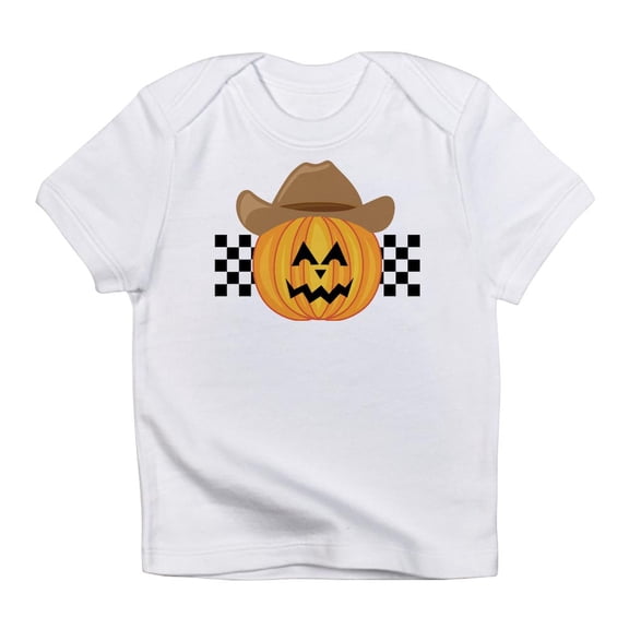 CafePress - Western Halloween Cowboy Pumpkin Infant T Shirt - Infant T-Shirt