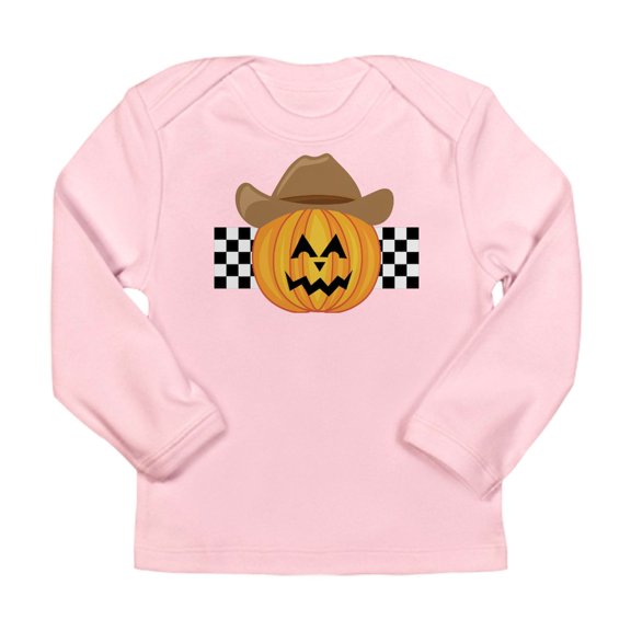 CafePress - Western Halloween Cowboy Pumpkin Long Sleeve Infant T Shirt - Long Sleeve Infant T-Shirt