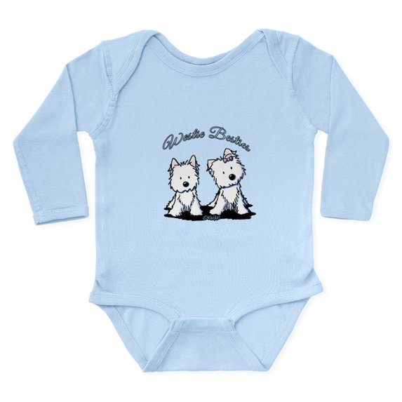 CafePress - Westie Besties Long Sleeve Infant Bodysuit - Long Sleeve Cotton Baby Bodysuit