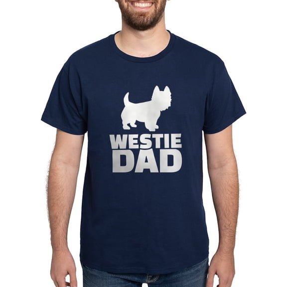 CafePress - Westie Dad T Shirt - Men's Classic Graphic Cotton T-Shirt