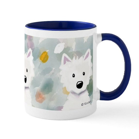 CafePress - Westie Impressions Mug - 11 oz Ceramic Mug - Novelty Coffee Tea Cup