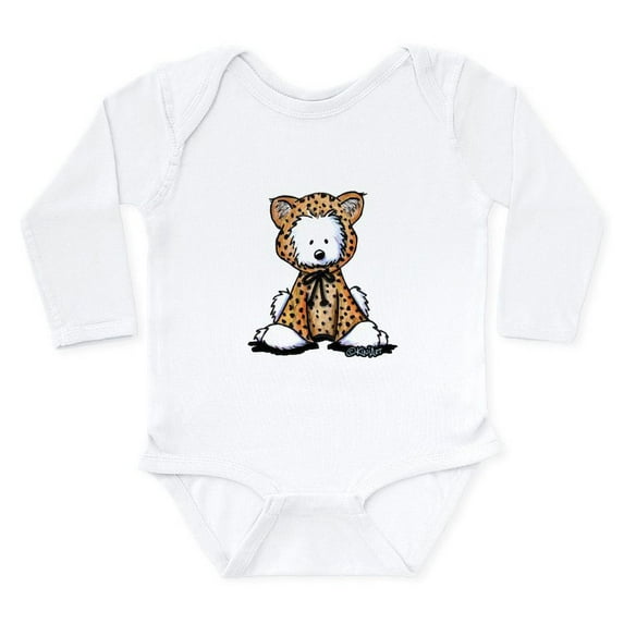 CafePress - Westie Leopard Cub Long Sleeve Infant Bodysuit - Long Sleeve Cotton Baby Bodysuit