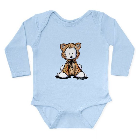 CafePress - Westie Leopard Cub Long Sleeve Infant Bodysuit - Long Sleeve Cotton Baby Bodysuit