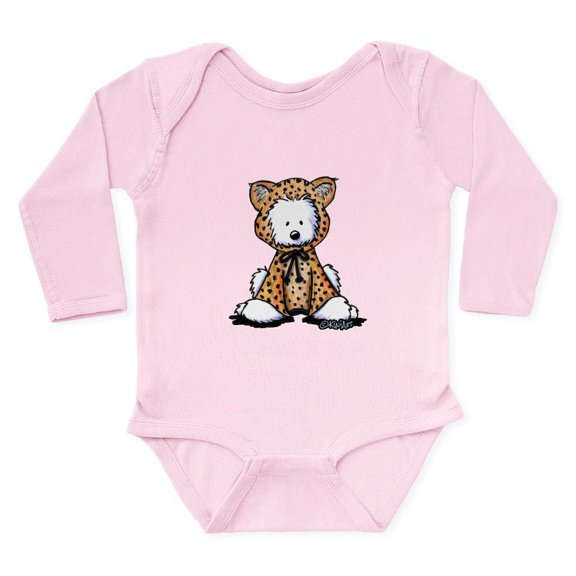 CafePress - Westie Leopard Cub Long Sleeve Infant Bodysuit - Long Sleeve Cotton Baby Bodysuit