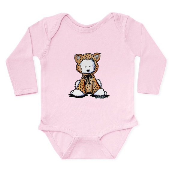CafePress - Westie Leopard Cub Long Sleeve Infant Bodysuit - Long Sleeve Cotton Baby Bodysuit