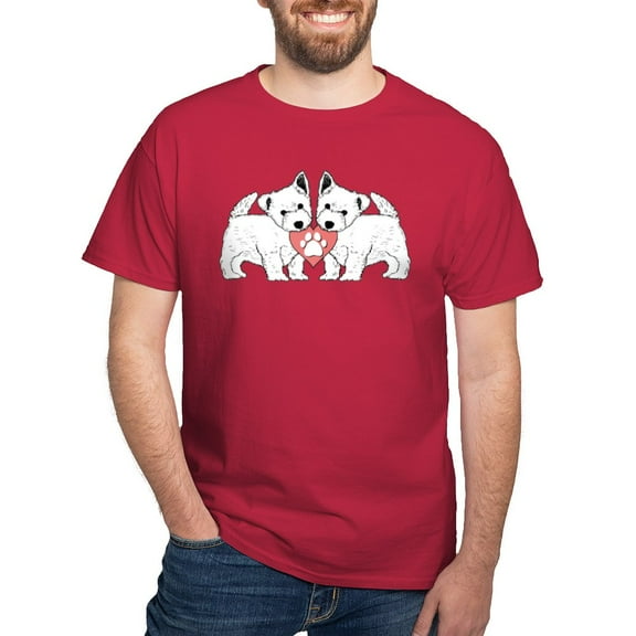 CafePress - Westie Love Dark T Shirt - Men's Classic Graphic Cotton T-Shirt