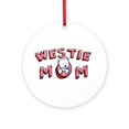 thumbnail image 1 of CafePress - Westie Mom (Red) -  Round Wood Ornament 4", 1 of 2