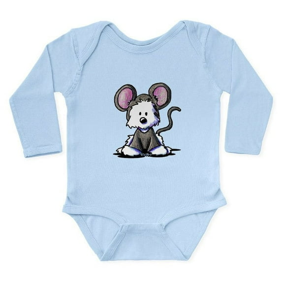 CafePress - Westie Mouse Long Sleeve Infant Bodysuit - Long Sleeve Cotton Baby Bodysuit