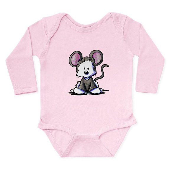 CafePress - Westie Mouse Long Sleeve Infant Bodysuit - Long Sleeve Cotton Baby Bodysuit