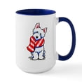 thumbnail image 1 of CafePress - Westie Plaid Scarf Large Mug - 15 oz Ceramic Large White Novelty Mug, 1 of 4