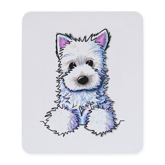 CafePress - Westie Pocket PUPPY Mousepad - Non-slip Rubber Mousepad, Gaming Mouse Pad