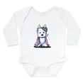 thumbnail image 1 of CafePress - Westie Princess Sparkleheart Long Sleeve Infant Bo - Long Sleeve Cotton Baby Bodysuit, 1 of 4