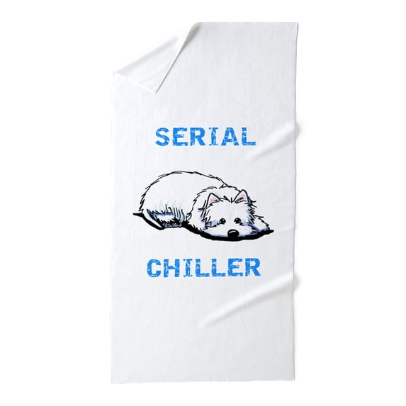 CafePress - Westie Serial Chiller 2 - Large Beach Towel, Soft 30"x60" Towel with Unique Design
