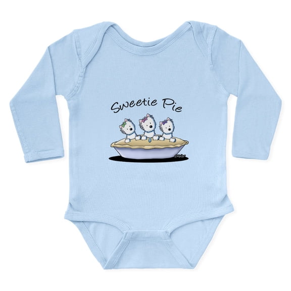 CafePress - Westie Sweetie Pie Long Sleeve Infant Bodysuit - Long Sleeve Cotton Baby Bodysuit