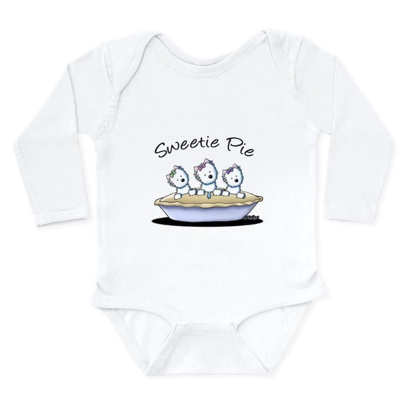 CafePress - Westie Sweetie Pie Long Sleeve Infant Bodysuit - Long Sleeve Cotton Baby Bodysuit