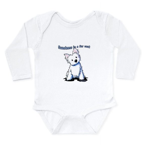 CafePress - Westie Sweetness Long Sleeve Infant Bodysuit - Long Sleeve Cotton Baby Bodysuit