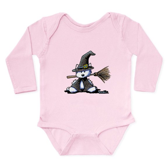CafePress - Westie Witch Long Sleeve Infant Bodysuit - Long Sleeve Cotton Baby Bodysuit