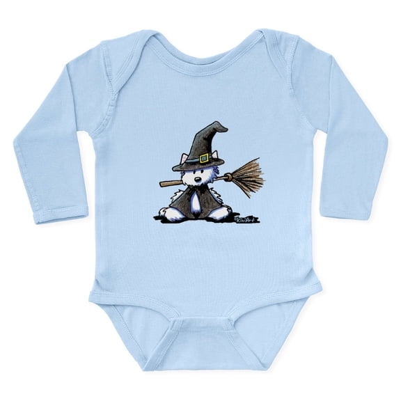 CafePress - Westie Witch Long Sleeve Infant Bodysuit - Long Sleeve Cotton Baby Bodysuit