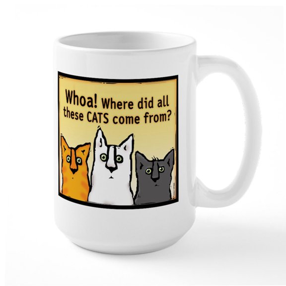 CafePress - Wh9.5X7r Ceramic Mug - 15 oz Ceramic Large White Novelty Mug