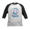 thumbnail image 1 of CafePress - Whale I Love My Mommy Kids Baseball T Shirt - Kids Cotton Baseball Jersey, 3/4 Sleeve Shirt, 1 of 4
