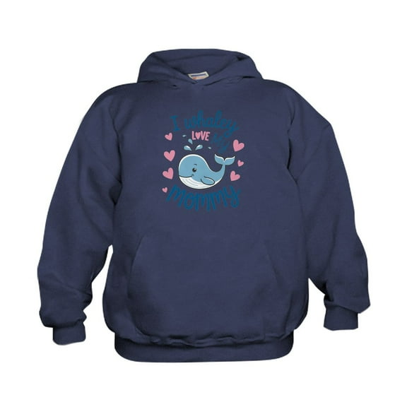 CafePress - Whale I Love My Mommy - Kids Hooded Sweatshirt, Classic Hoodie
