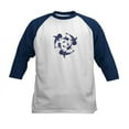 thumbnail image 1 of CafePress - Whale Sahrk Blue Spiral Baseball Jersey - Kids Cotton Baseball Jersey, 3/4 Sleeve Shirt, 1 of 4