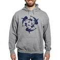 thumbnail image 1 of CafePress - Whale Sahrk Blue Spiral Hooded Sweatshirt - Pullover Hoodie, Hooded Sweatshirt, 1 of 4