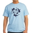 thumbnail image 1 of CafePress - Whale Sahrk Blue Spiral Light T Shirt - Men's Classic Graphic T-Shirt, 1 of 4