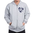 thumbnail image 1 of CafePress - Whale Sahrk Blue Spiral Zip Hoodie - Zip Hoodie, Classic Hooded Sweatshirt with Metal Zipper, 1 of 4