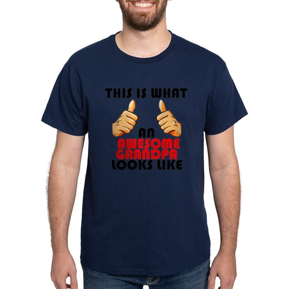 CafePress - What An Awesome Grandpa Looks Like T Shirt - Men's Classic Graphic Cotton T-Shirt